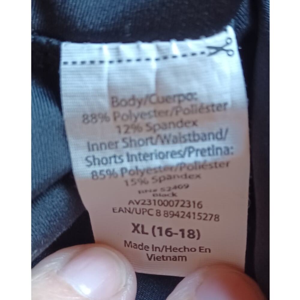 Black Athletic Skort XL 16 18 Tennis Golf Pickleball Athleisure Stretch - Picture 7 of 8